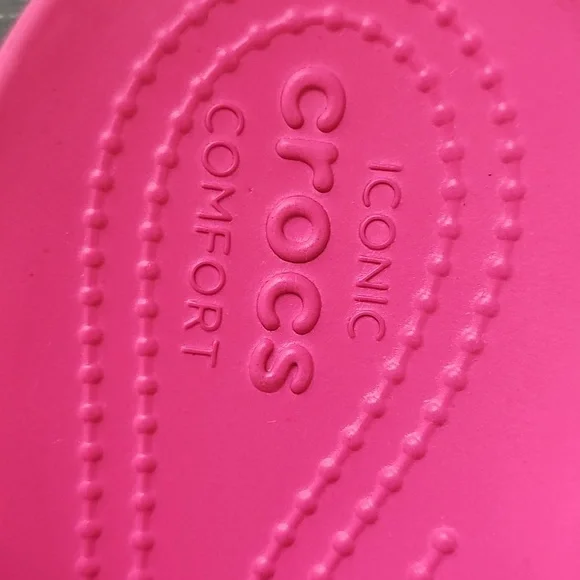 Crocs Pink Slide Sandals.  Size 8. Great Comfort. - Picture 2 of 6